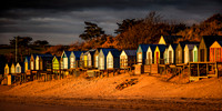 Autumn Beach Huts