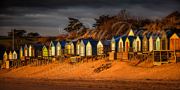 Autumn Beach Huts